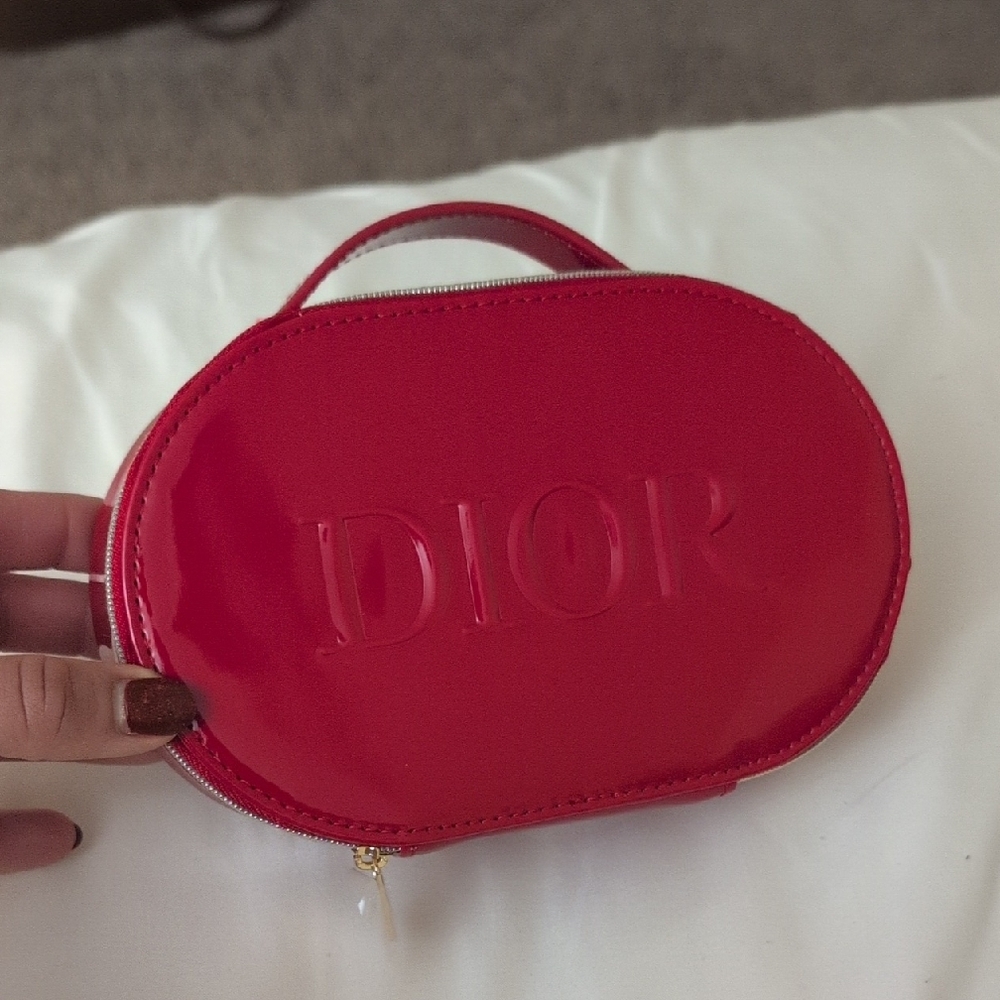 Dior Glossy Red Cosmetic Case